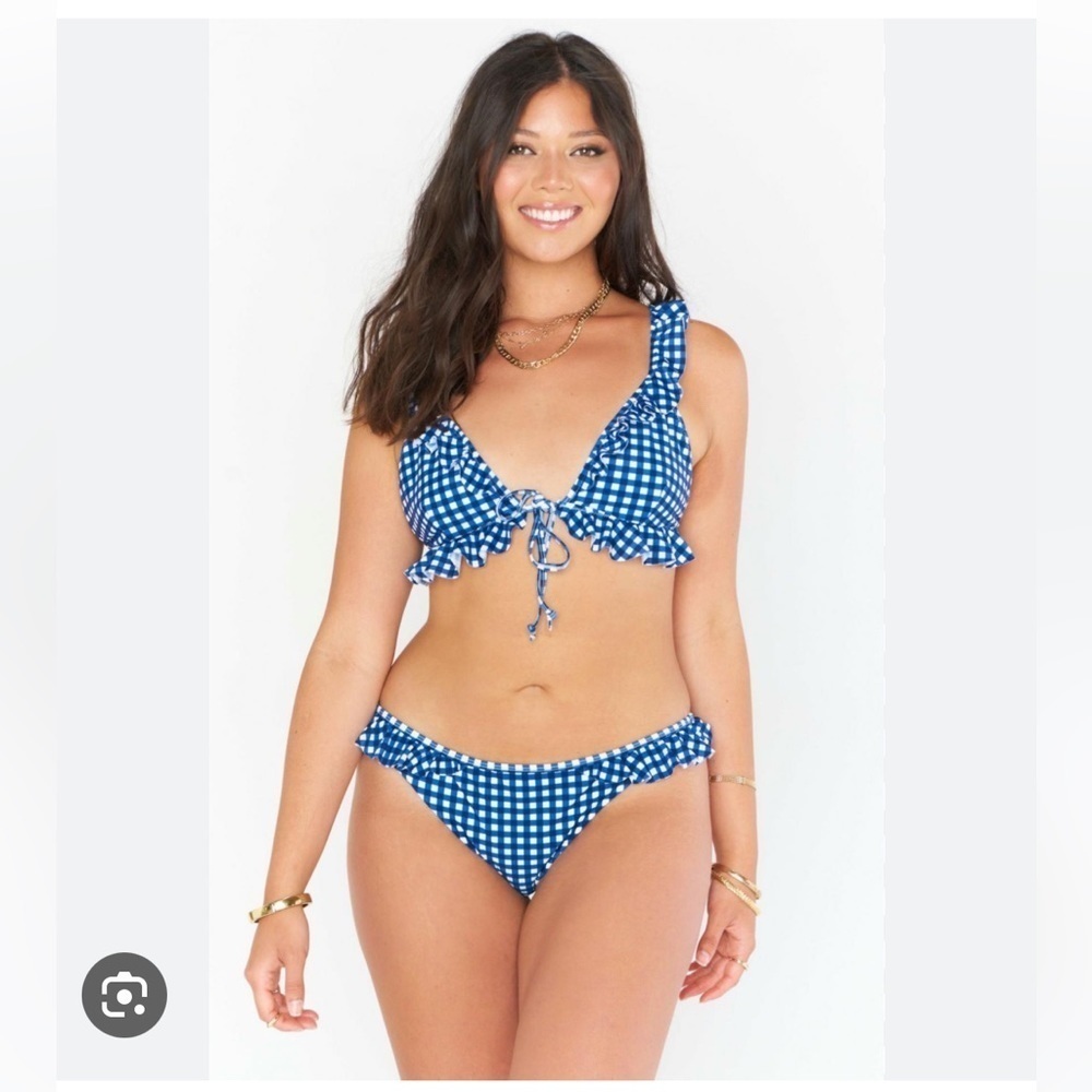 Show me Your MuMu Carolina Ruffle Bikini Top + Rosemary Ruffle Bottom NEW